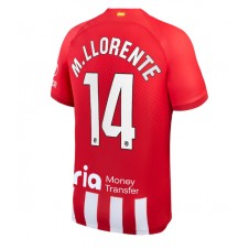 Atletico Madrid Marcos Llorente #14 Hjemmedrakt 2023-24 Kortermet